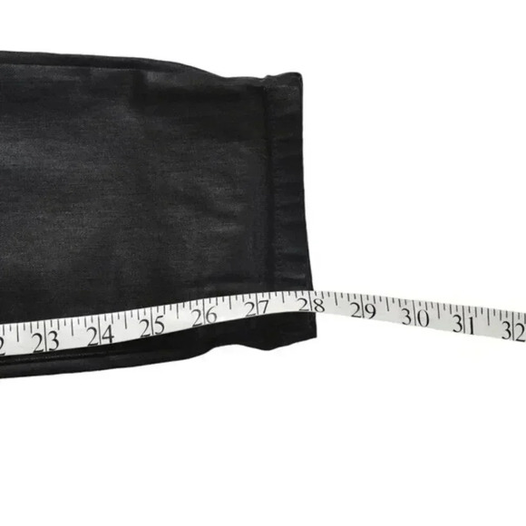 Banana Republic Factory  Mid Rise Coated Skinny Jeans Black Size 31 - Picture 11 of 11